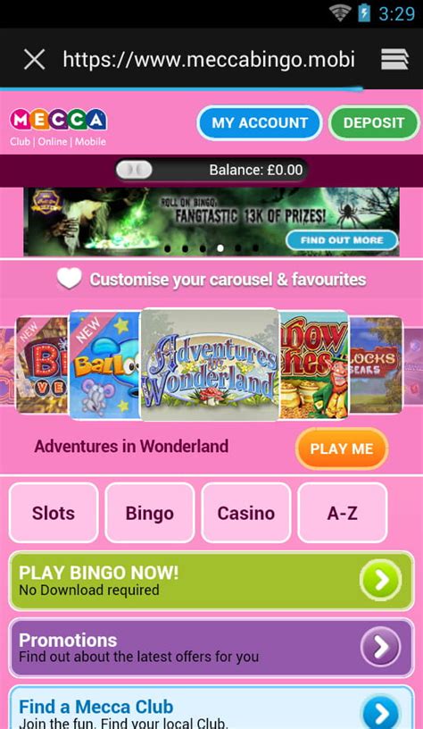 Mecca bingo casino app
